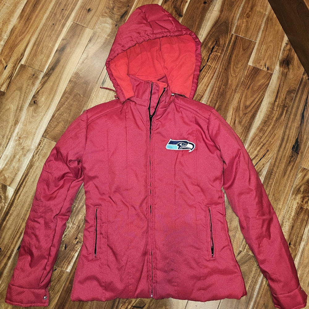 Seattle Seahawks 12th Man Women's Small Red Jacket